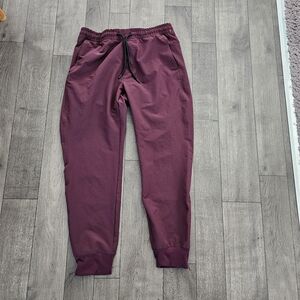 Men's Burgundy Jogger Pants